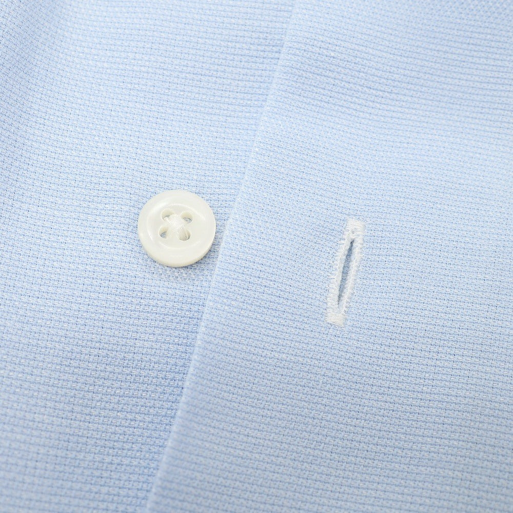 【中古】エディフィス EDIFICE COOL MAX コットンポリエステル ワイドカラー 半袖シャツ ライトブルー【 38 】【 状態ランクC 】【 メンズ 】