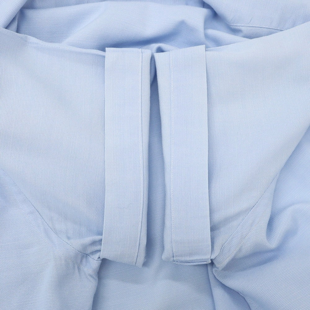 【中古】エディフィス EDIFICE COOL MAX コットンポリエステル ワイドカラー 半袖シャツ ライトブルー【 38 】【 状態ランクC 】【 メンズ 】