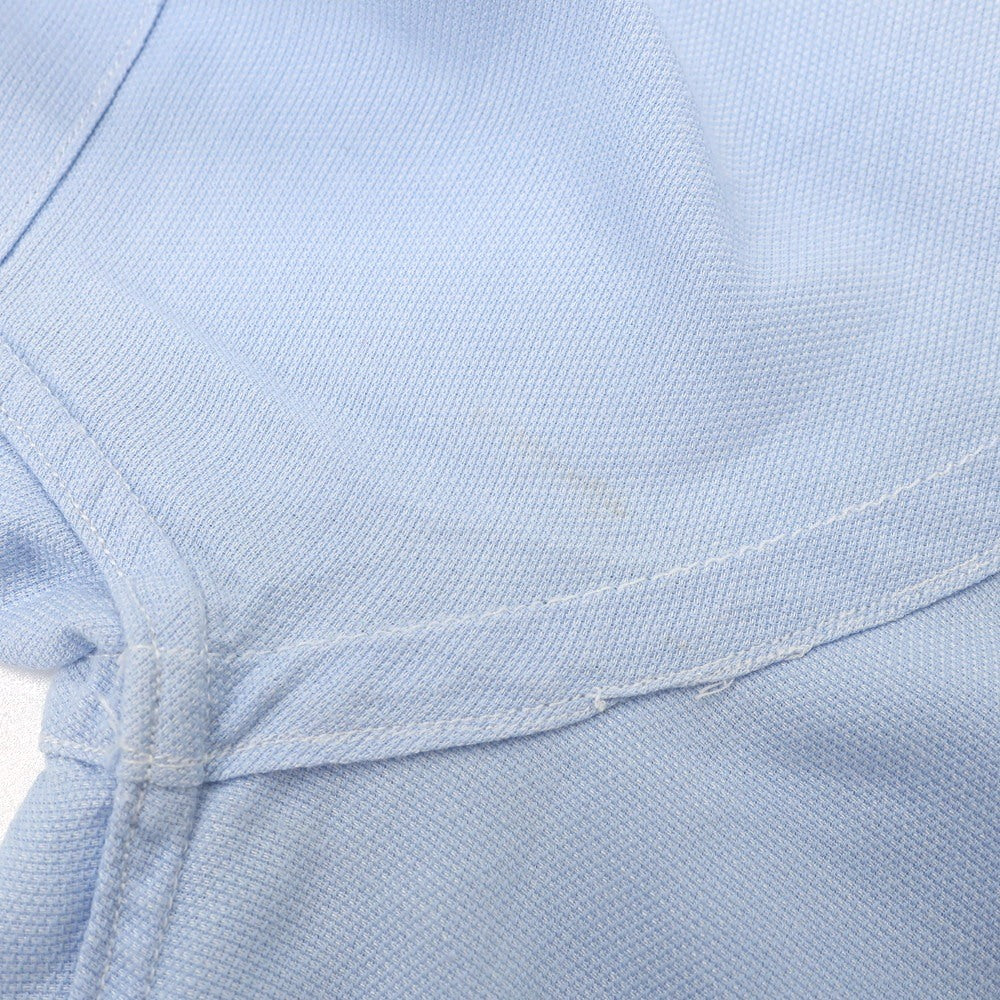 【中古】エディフィス EDIFICE COOL MAX コットンポリエステル ワイドカラー 半袖シャツ ライトブルー【 38 】【 状態ランクC 】【 メンズ 】