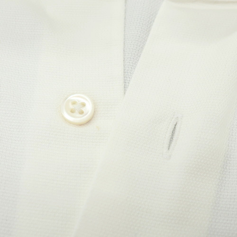 【中古】エディフィス EDIFICE COOL MAX コットンポリエステル ワイドカラー 半袖シャツ ホワイト【 38 】【 状態ランクC 】【 メンズ 】