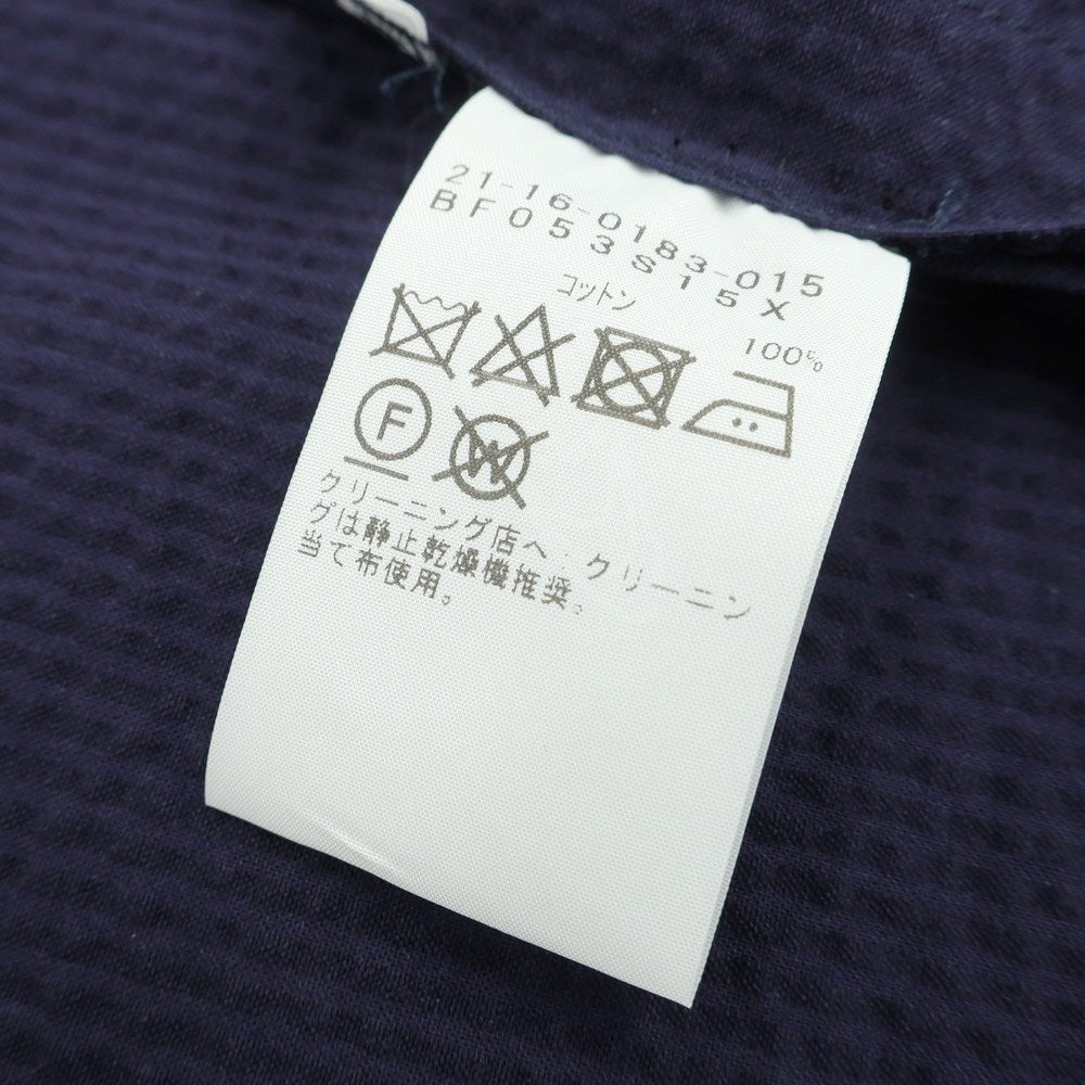 【中古】ビームスエフ BEAMS F シアサッカーコットン カジュアルジャケット ネイビー【 52 】【 状態ランクC 】【 メンズ 】