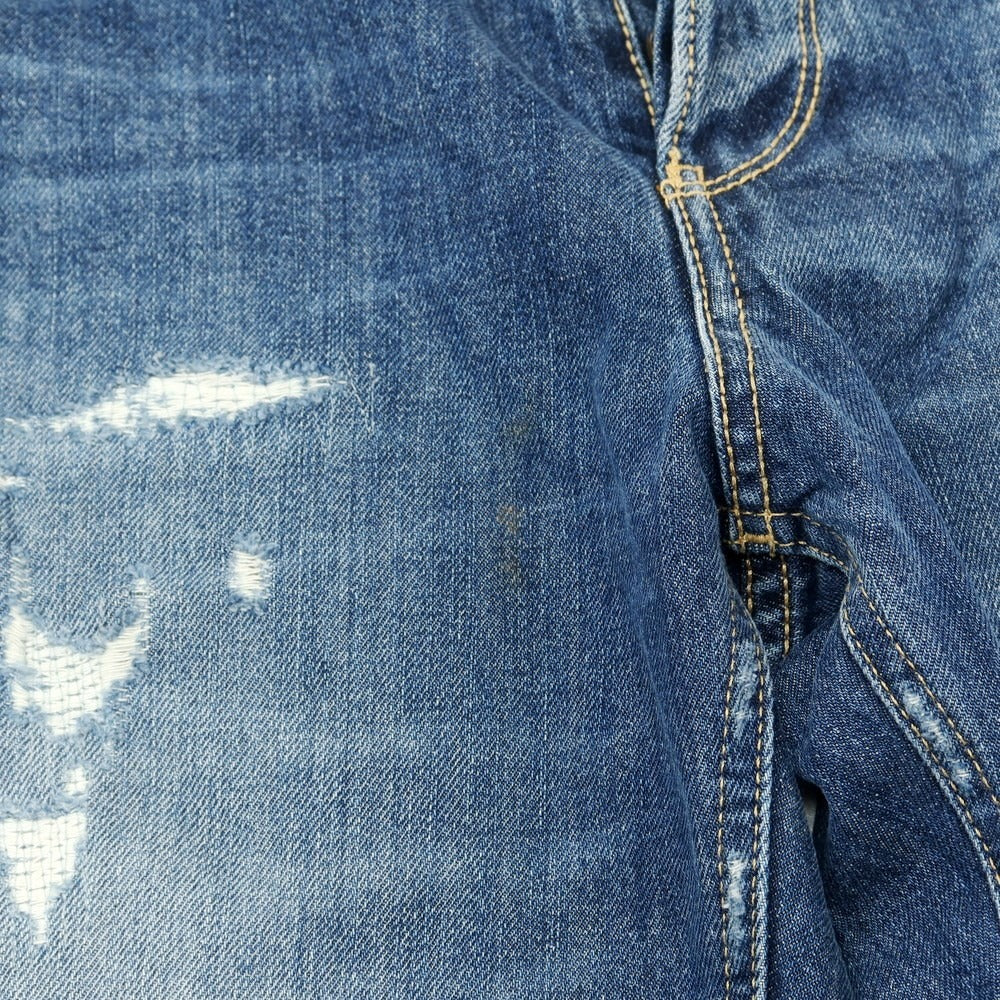 【中古】ピーティートリノ デニム PT TORINO DENIM THE REBEL リペア加工 デニムパンツ ジーンズ ダークブルー【 32 】【 状態ランクC 】【 メンズ 】
