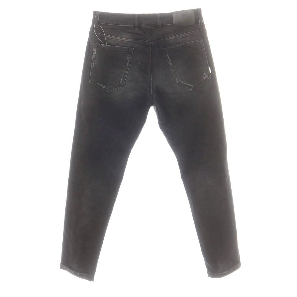 【中古】ピーティートリノ デニム PT TORINO DENIM REGGAE リペア加工 デニムパンツ ジーンズ ブラック【 32 】【 状態ランクB 】【 メンズ 】