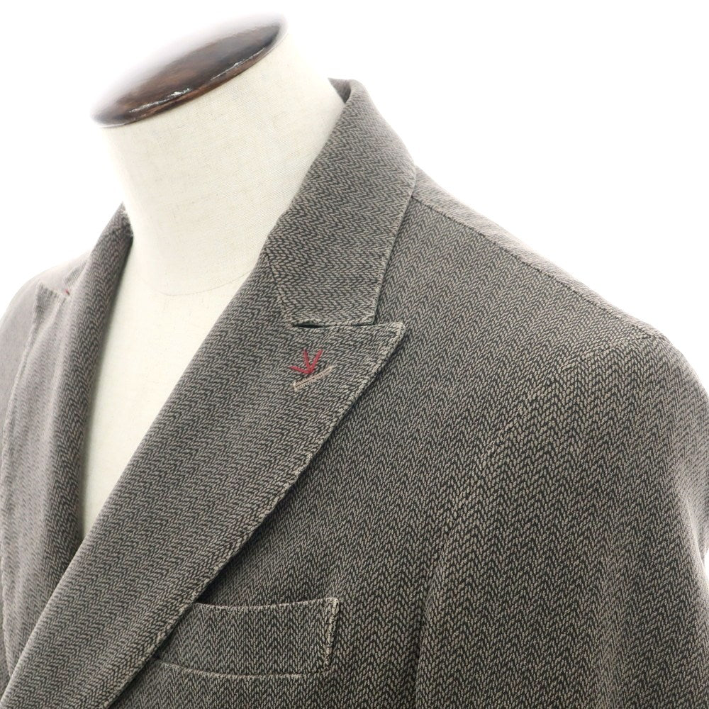 【中古】マーティン ゼロ MARTIN ZELO ストレッチコットン ダブルジャケット グレーカーキ【 52 】【 状態ランクC 】【 メンズ 】