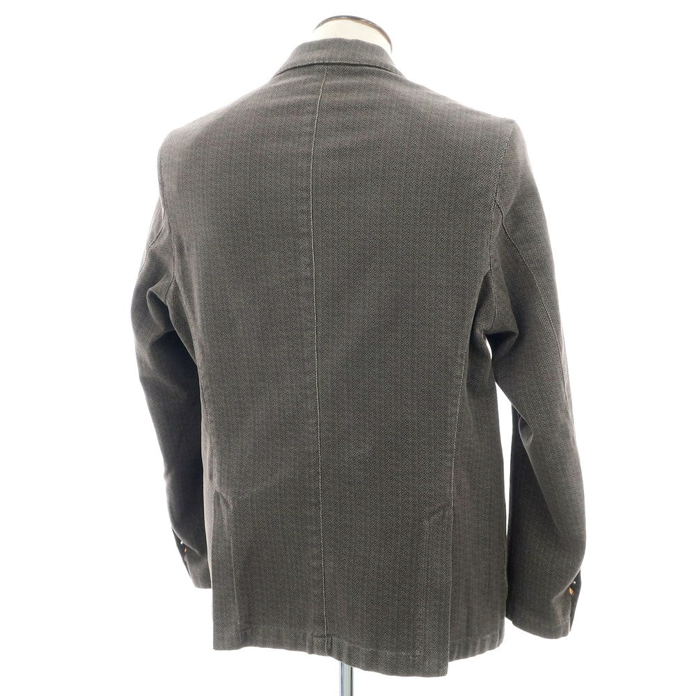 【中古】マーティン ゼロ MARTIN ZELO ストレッチコットン ダブルジャケット グレーカーキ【 52 】【 状態ランクC 】【 メンズ 】