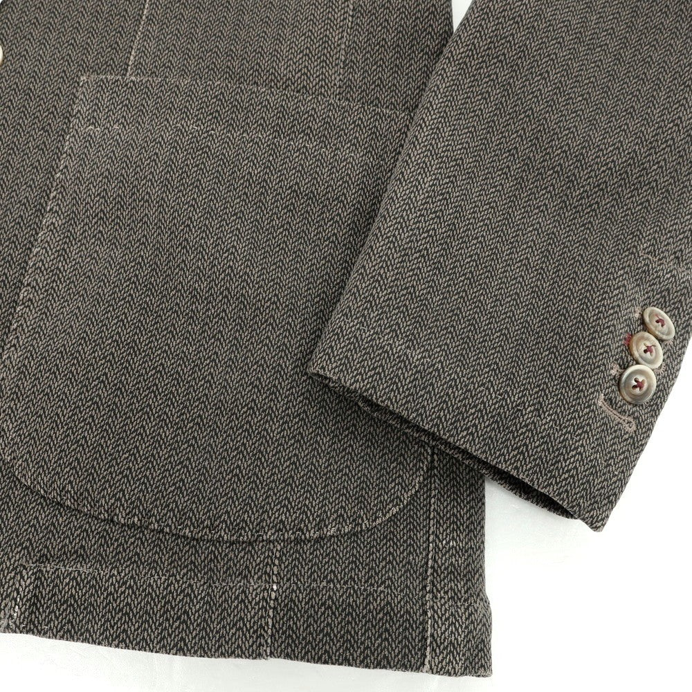 【中古】マーティン ゼロ MARTIN ZELO ストレッチコットン ダブルジャケット グレーカーキ【 52 】【 状態ランクC 】【 メンズ 】