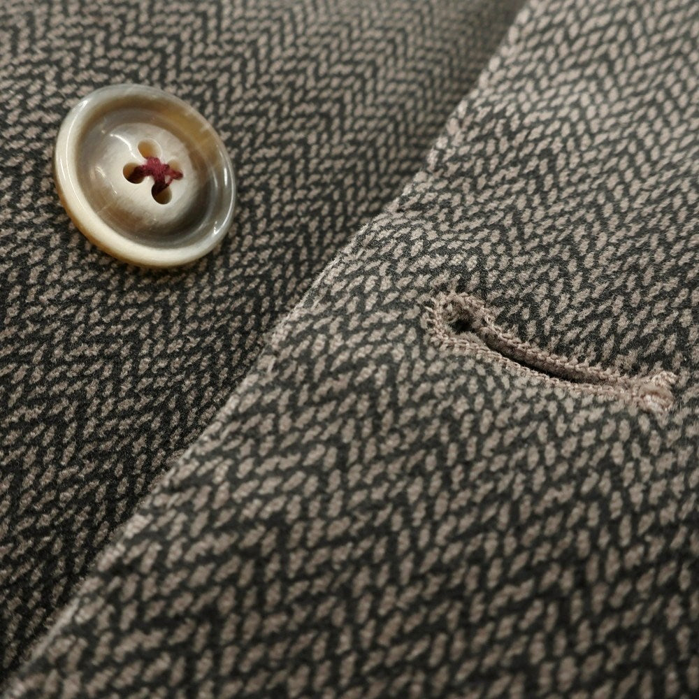 【中古】マーティン ゼロ MARTIN ZELO ストレッチコットン ダブルジャケット グレーカーキ【 52 】【 状態ランクC 】【 メンズ 】