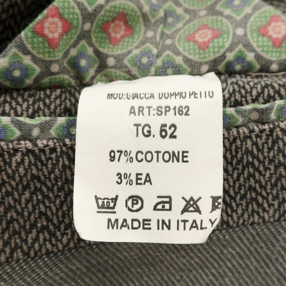 【中古】マーティン ゼロ MARTIN ZELO ストレッチコットン ダブルジャケット グレーカーキ【 52 】【 状態ランクC 】【 メンズ 】