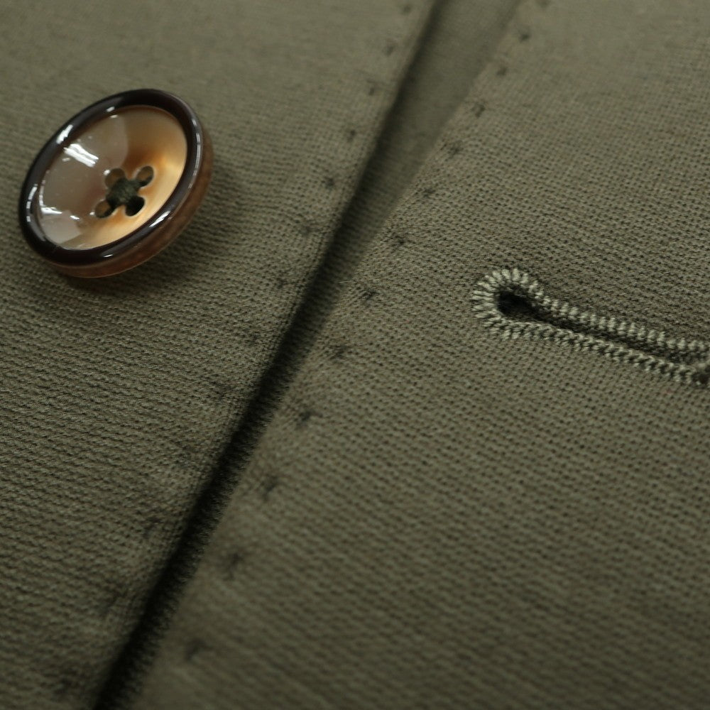 【中古】スーツオム SUITHOMME レーヨンナイロンジャージー カジュアルジャケット オリーブ【 52 】【 状態ランクA 】【 メンズ 】