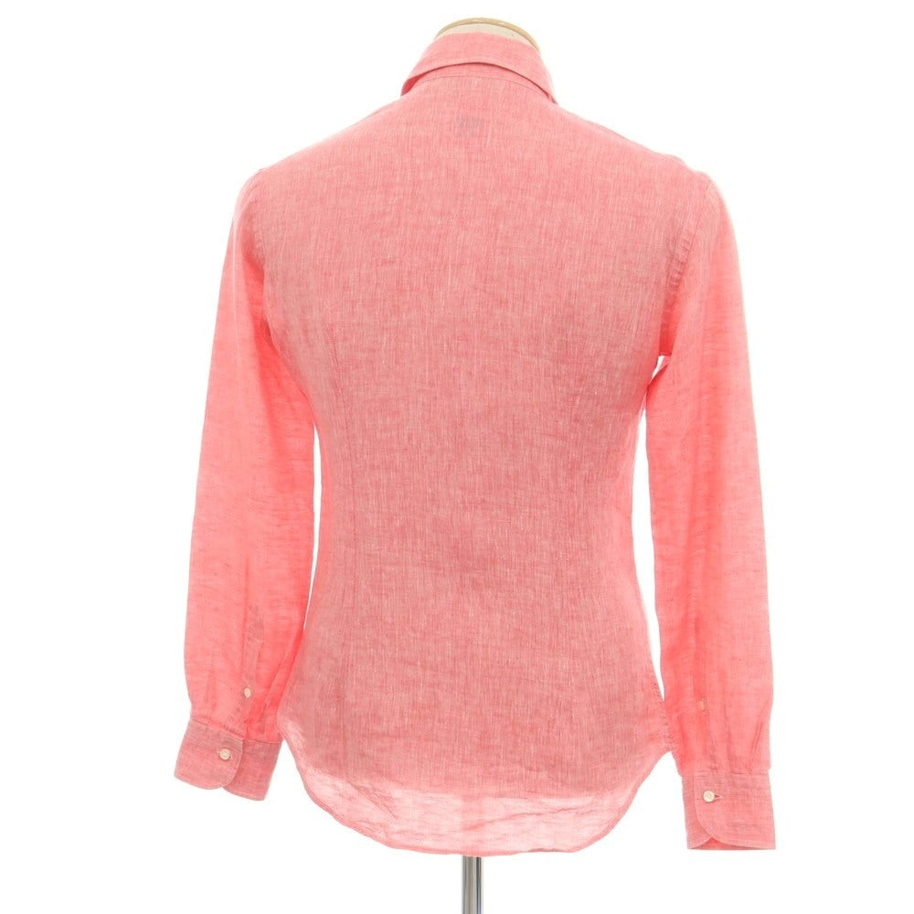 【中古】ケイケイシャツ K-K shirt リネン ワイドカラー カジュアルシャツ ピンク【 36 】【 状態ランクB 】【 メンズ 】
