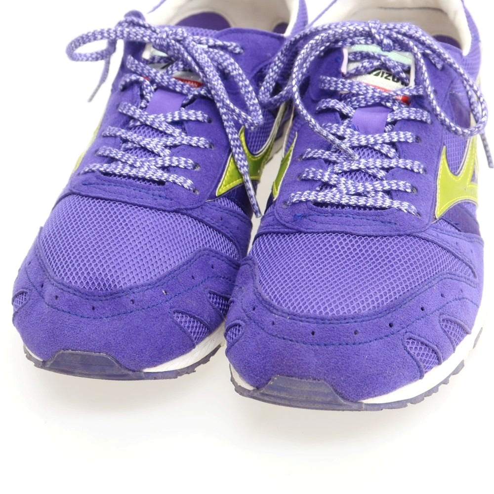 【中古】ミズノ Mizuno MizunoのWAVE KUDOS RW-1 ランニング スニーカー パープル【 24.5cm 】【 状態ランクC 】【 メンズ 】