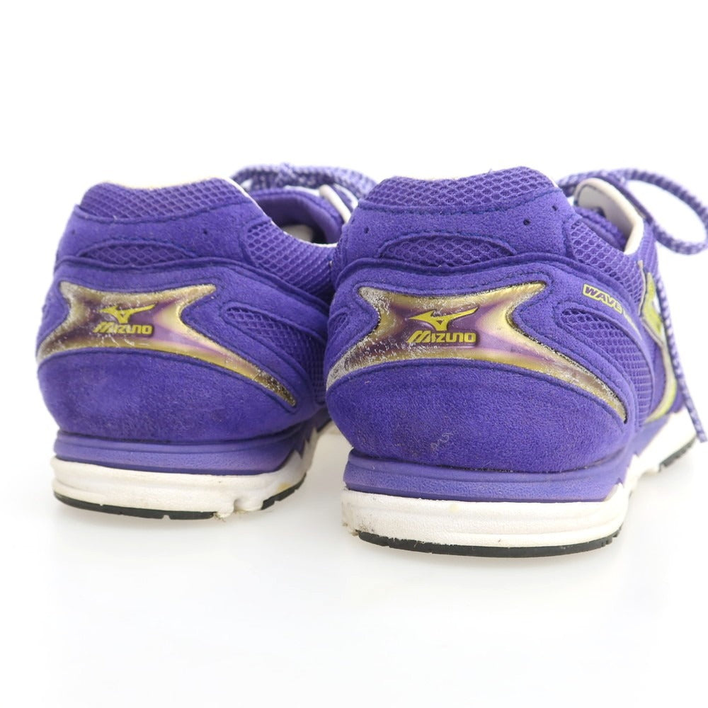 【中古】ミズノ Mizuno MizunoのWAVE KUDOS RW-1 ランニング スニーカー パープル【 24.5cm 】【 状態ランクC 】【 メンズ 】