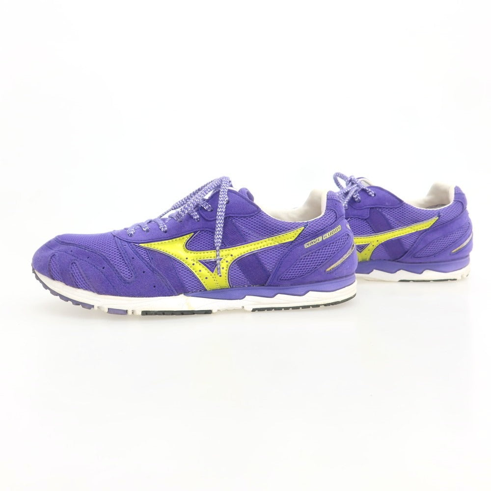 【中古】ミズノ Mizuno MizunoのWAVE KUDOS RW-1 ランニング スニーカー パープル【 24.5cm 】【 状態ランクC 】【 メンズ 】