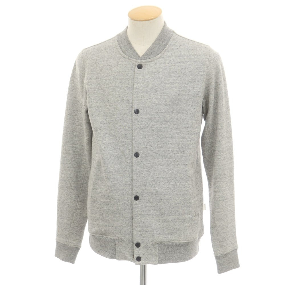 【中古】サタデーズサーフニューヨーク SATURDAYS SURF NYC スウェット スタジャン ブルゾン メランジグレー【 XS 】【 状態ランクC 】【 メンズ 】