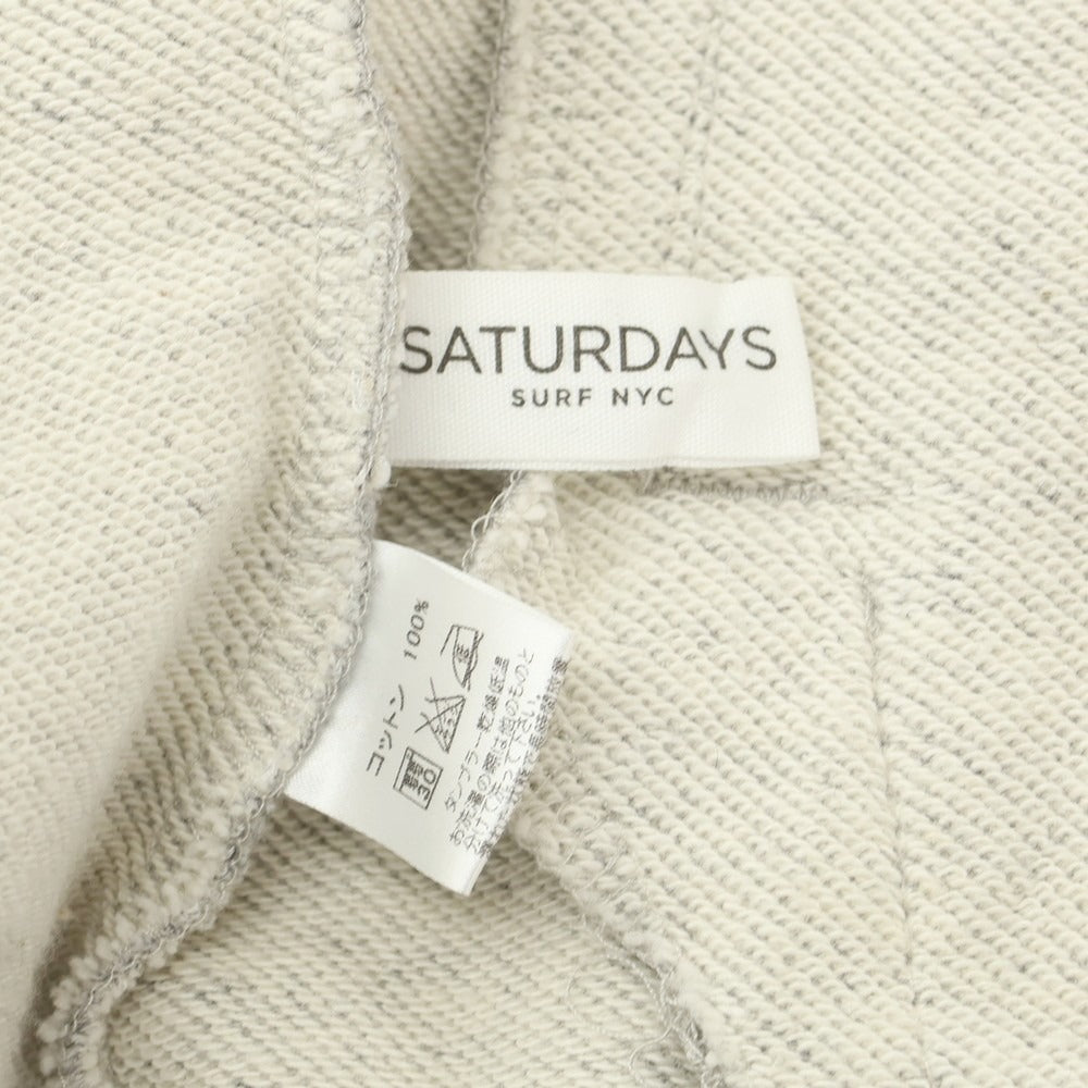 【中古】サタデーズサーフニューヨーク SATURDAYS SURF NYC スウェット スタジャン ブルゾン メランジグレー【 XS 】【 状態ランクC 】【 メンズ 】