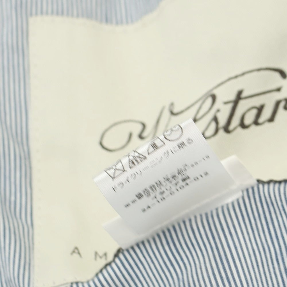 【中古】ヴァルスター Valstar コットンキュプラ スイングトップ ブルゾン ネイビーxホワイト【 46 】【 状態ランクC 】【 メンズ 】