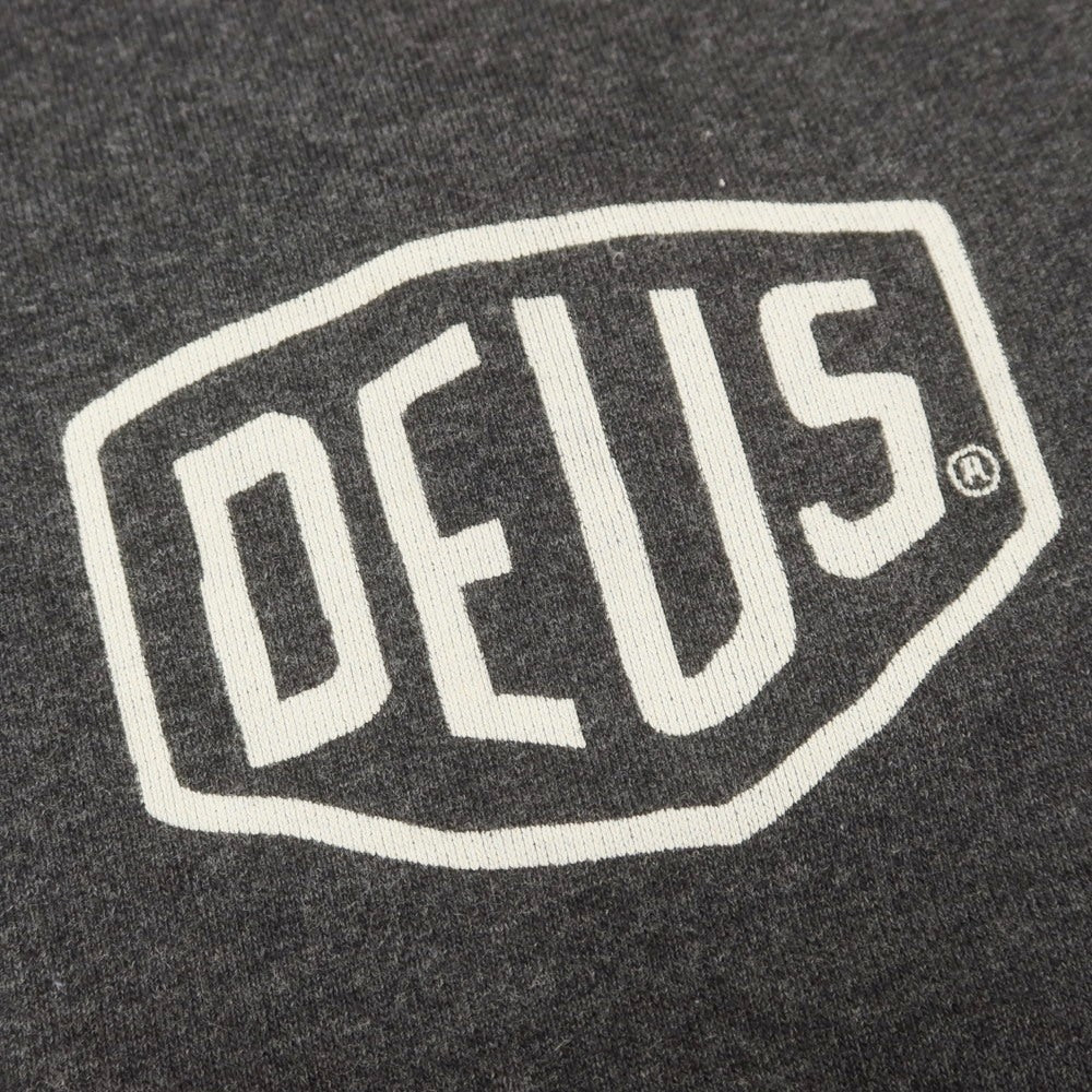 【中古】デウス エクス マキナ Deus Ex Machina コットン スウェット ダブルジップ パーカー ダークグレー【 S 】【 状態ランクB 】【 メンズ 】