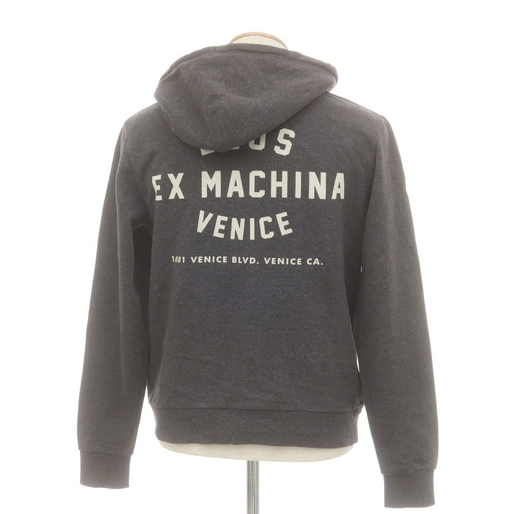 【中古】デウス エクス マキナ Deus Ex Machina コットン スウェット ダブルジップ パーカー ダークグレー【 S 】【 状態ランクB 】【 メンズ 】