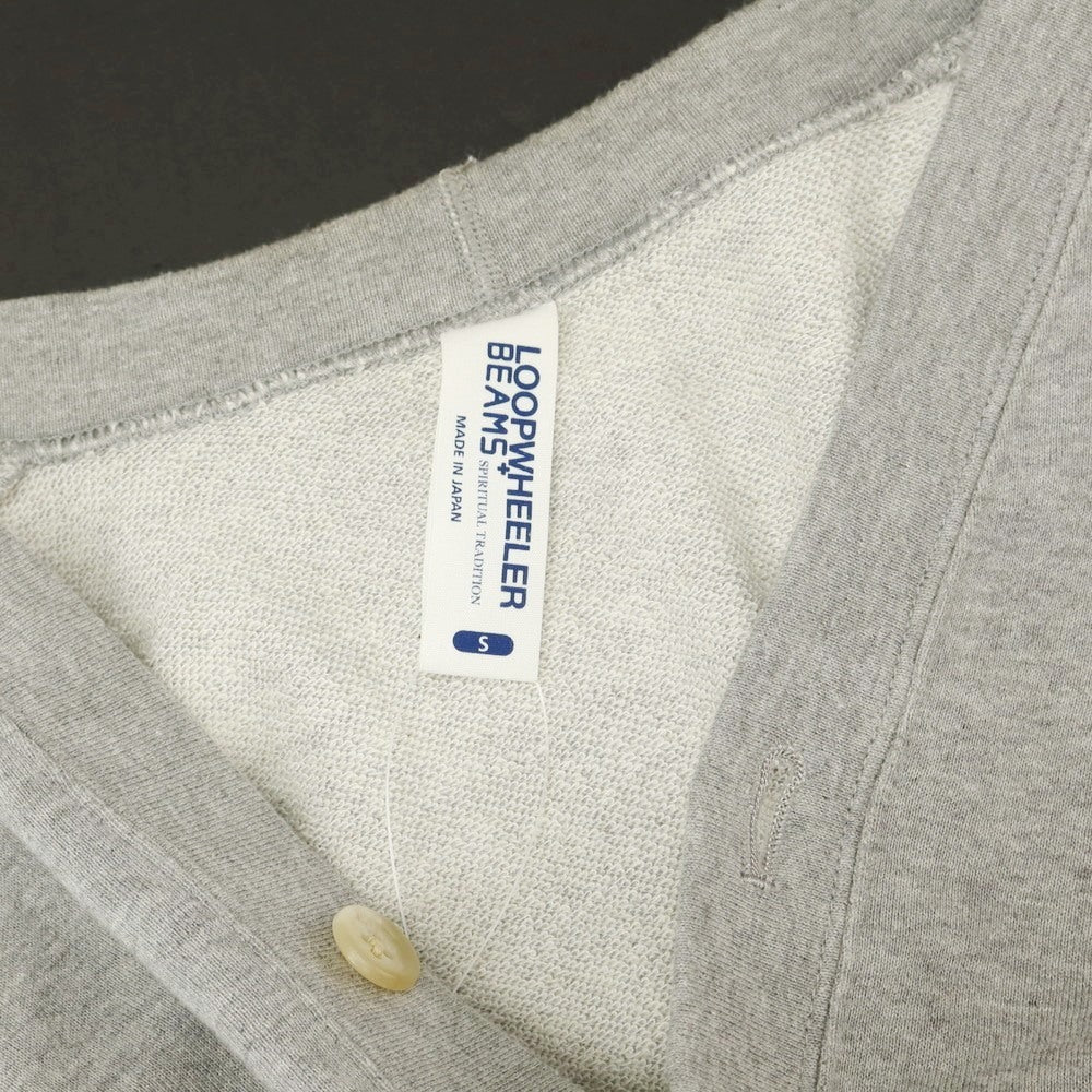 【中古】ループウィラー LOOPWHEELER BEAMS PLUS別注 コットン スウェット カーディガン グレー【 S 】【 状態ランクC 】【 メンズ 】