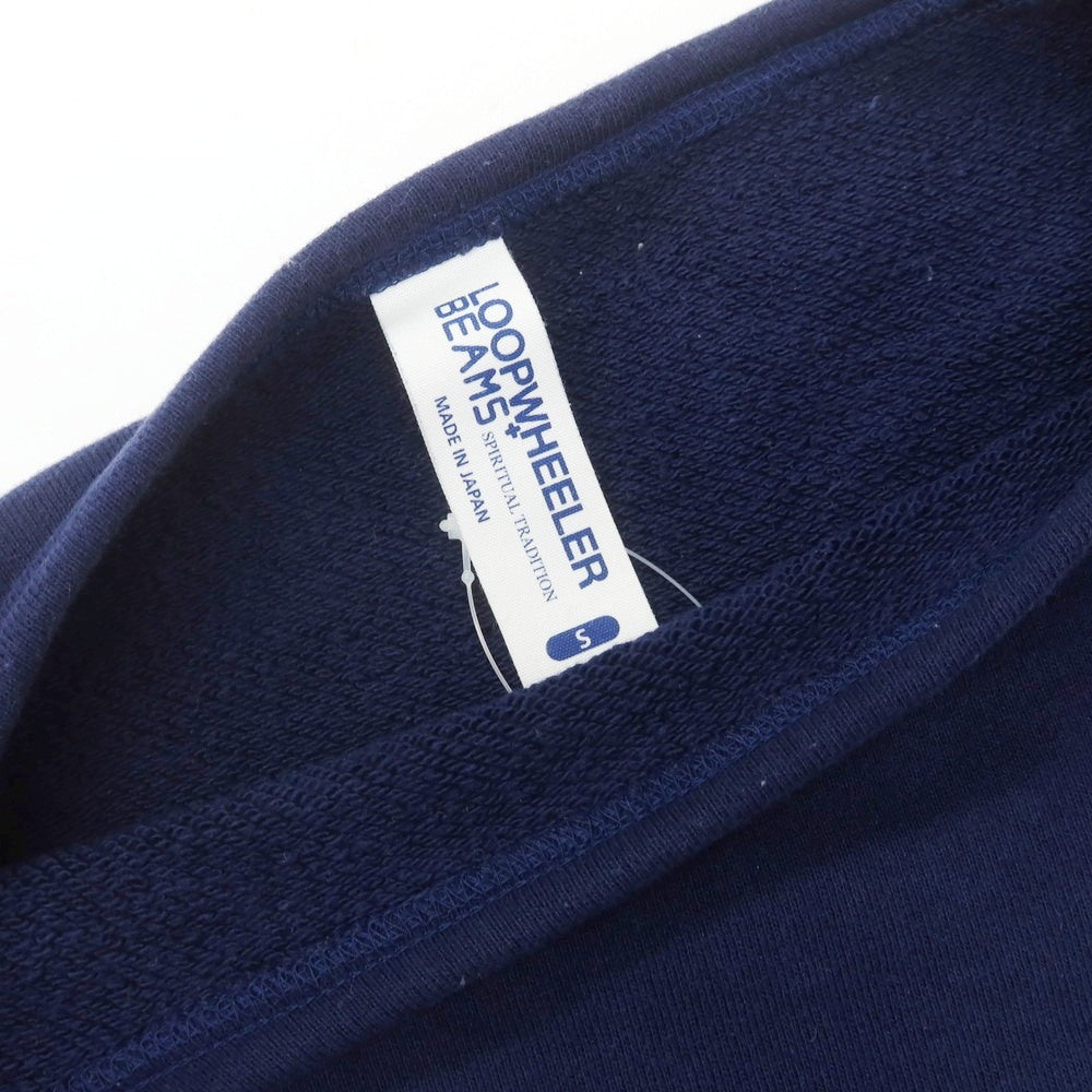 【中古】ループウィラー LOOPWHEELER BEAMS PLUS別注 コットン ボートネック スウェット ネイビー【 S 】【 状態ランクB 】【 メンズ 】