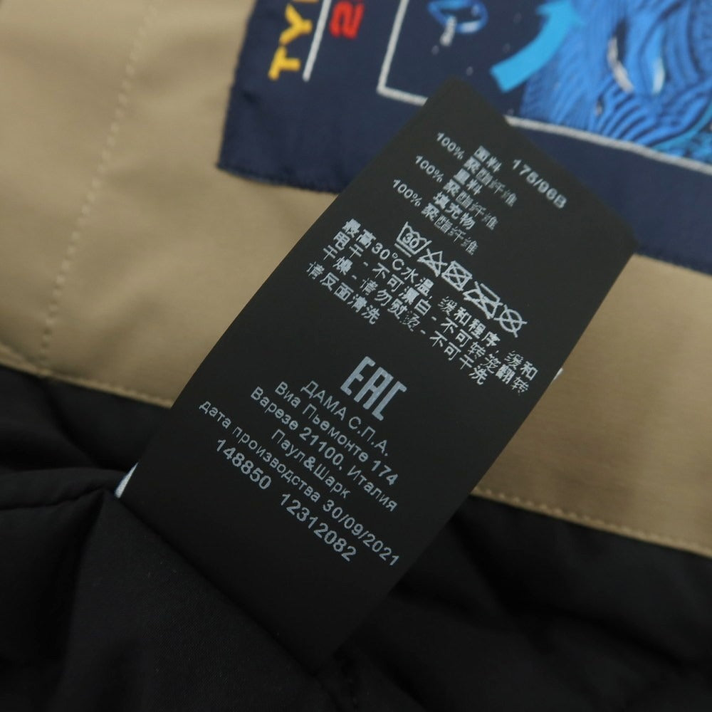 【中古】【未使用】ポールアンドシャーク PAUL&SHARK TYPHOON20000 ポリエステル 中綿 フーデッドコート ダークベージュ【 L 】【 状態ランクS 】【 メンズ 】