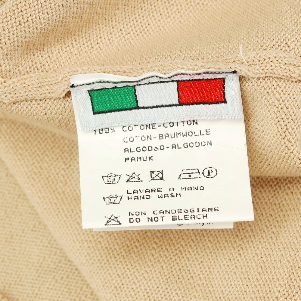 【中古】バフィー BAFY ハイゲージ コットン スキッパー 半袖 ポロニット ベージュ【 46 】【 状態ランクB 】【 メンズ 】