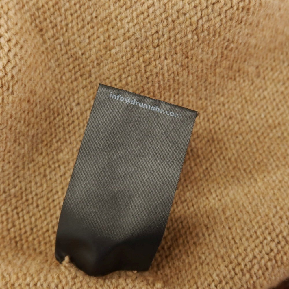 【中古】ドルモア DRUMOHR ウール クルーネック プルオーバーニット ブラウンベージュ系xオレンジ【 46 】【 状態ランクB 】【 メンズ 】