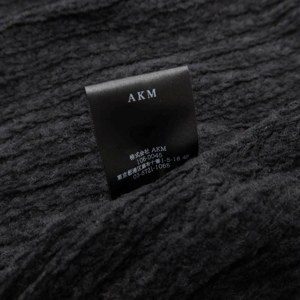 【中古】エーケーエム エイケイエム AKM コットンナイロン ガウン型 カーディガン ブラック【 M 】【 状態ランクB 】【 メンズ 】
