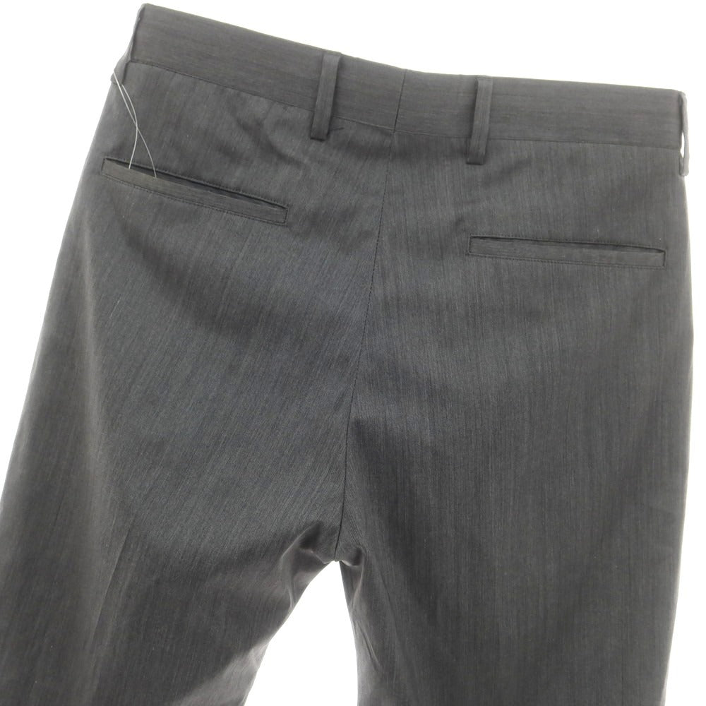 【中古】ビームスエフ BEAMS F ウールポリエステル イージースラックスパンツ グレー【 46 】【 状態ランクC 】【 メンズ 】