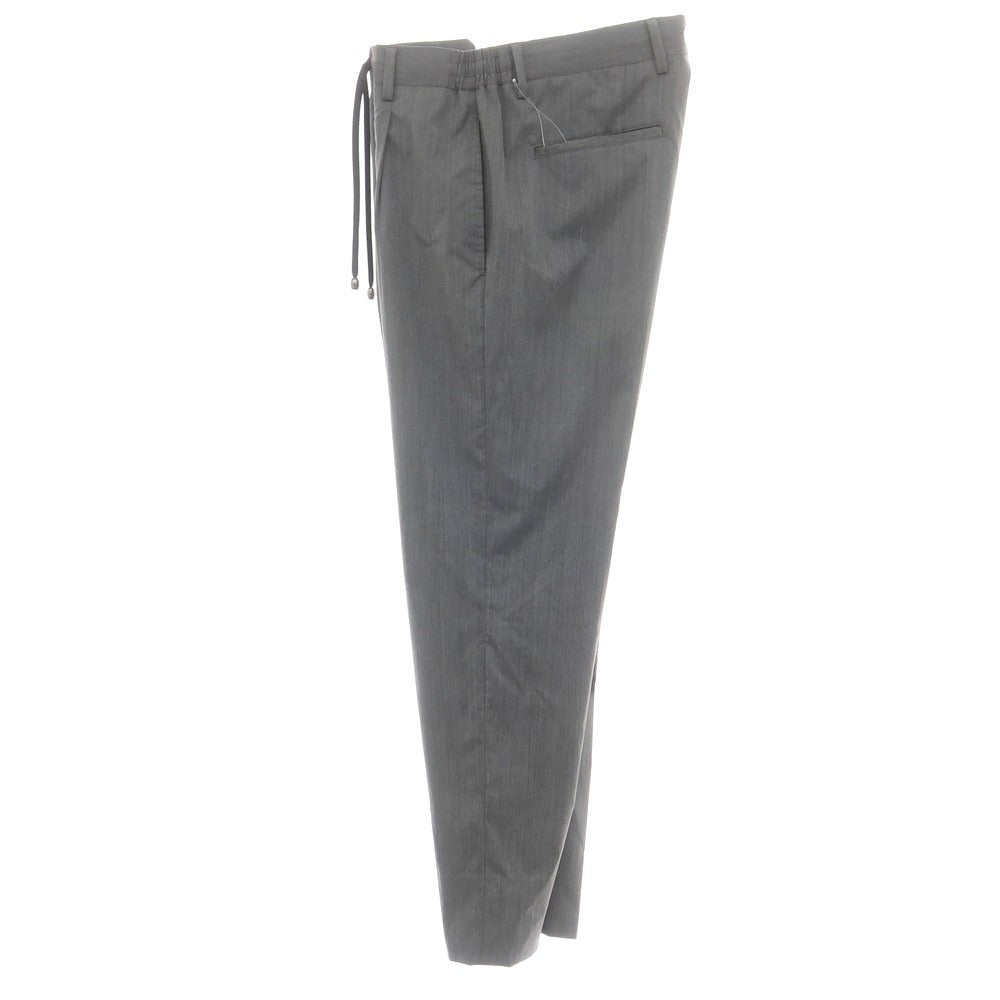 【中古】ビームスエフ BEAMS F ウールポリエステル イージースラックスパンツ グレー【 46 】【 状態ランクC 】【 メンズ 】