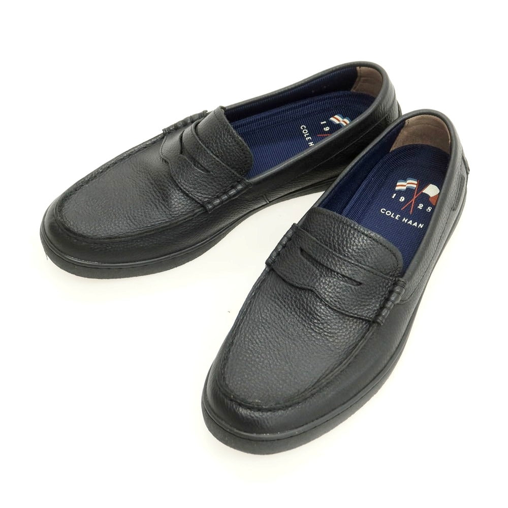 【中古】コールハーン COLE HAAN グレインレザー ローファー スニーカー ブラック【 10M 】【 状態ランクA 】【 メンズ 】
