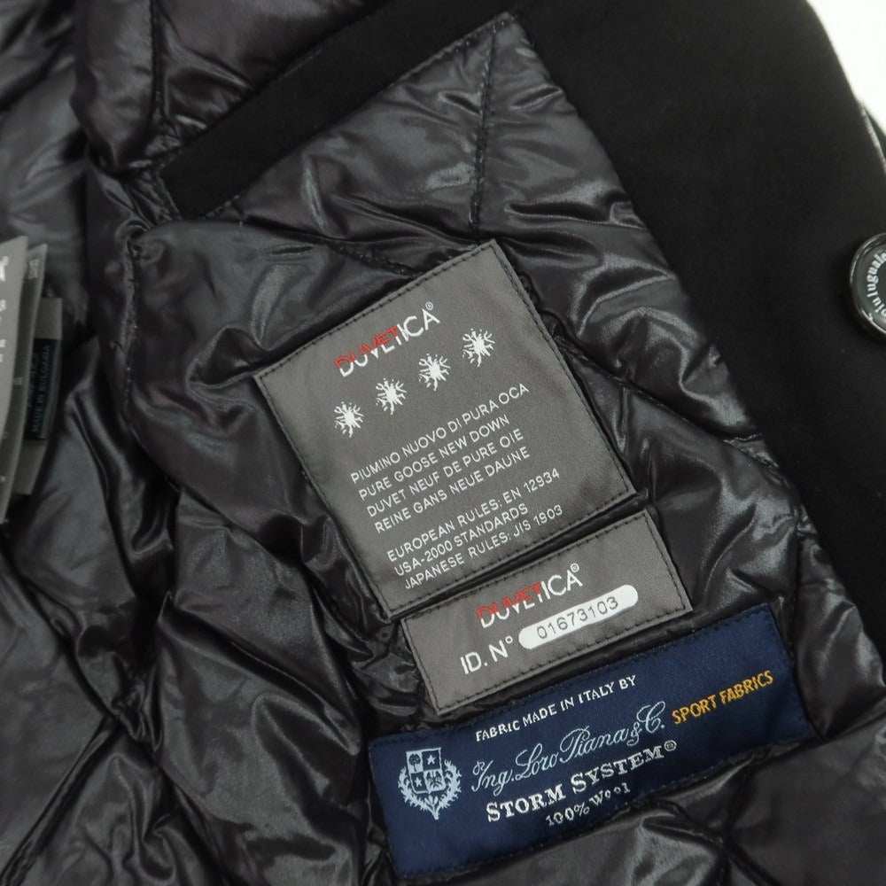 【中古】ウノピュウノウグァーレトレ 1piu1uguale3 × DUVETICA ウール ダウンコート ブラック【 5 】【 状態ランクA 】【 メンズ 】