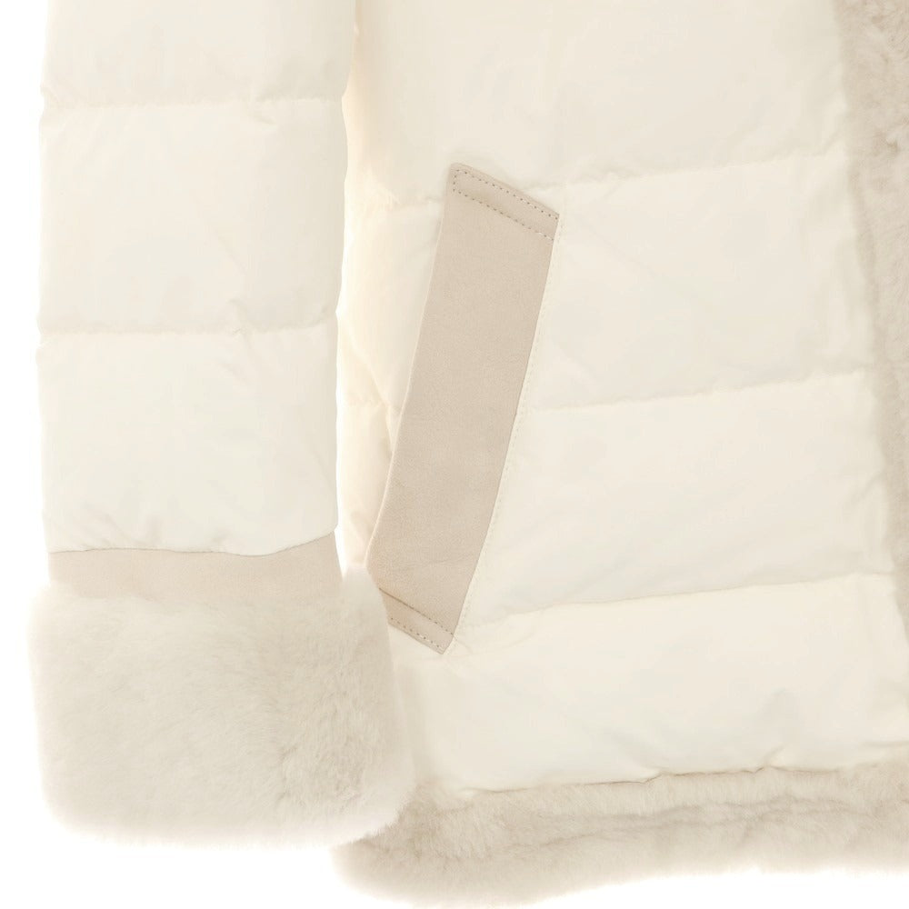 【中古】ウノピュウノウグァーレトレ 1piu1uguale3 × EMMETI ムートン切替 ダウンジャケット オフホワイト系【 3 】【 状態ランクB 】【 メンズ 】