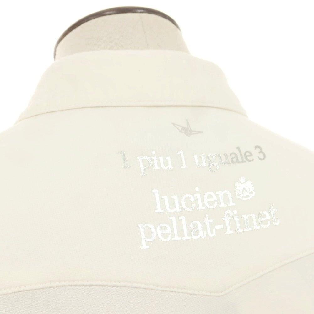 【中古】ウノピュウノウグァーレトレ 1piu1uguale3 × lucien pellat-finet ストレッチ コットンポリエステル カジュアルシャツ ホワイト【 5 】【 状態ランクB 】【 メンズ 】
