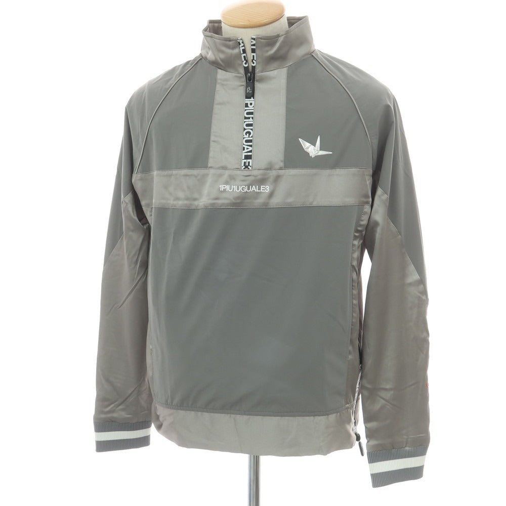 【中古】ウノピュウノウグァーレトレ 1piu1uguale3 × Alessandro Del Piero ポリエステル スタンドカラー ハーフジップ ブルゾン グレー【 4 】【 状態ランクA 】【 メンズ 】