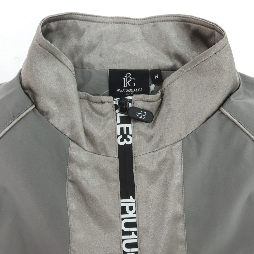 【中古】ウノピュウノウグァーレトレ 1piu1uguale3 × Alessandro Del Piero ポリエステル スタンドカラー ハーフジップ ブルゾン グレー【 4 】【 状態ランクA 】【 メンズ 】