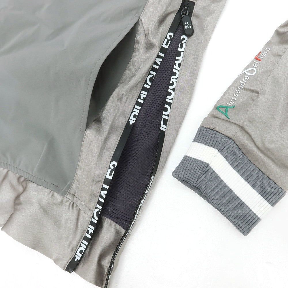 【中古】ウノピュウノウグァーレトレ 1piu1uguale3 × Alessandro Del Piero ポリエステル スタンドカラー ハーフジップ ブルゾン グレー【 4 】【 状態ランクA 】【 メンズ 】