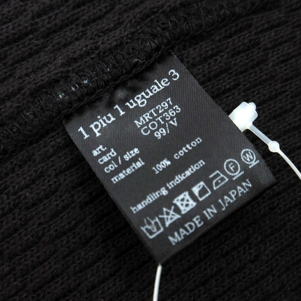 【中古】ウノピュウノウグァーレトレ 1piu1uguale3 コットン クルーネック 長袖Tシャツ ブラック【 5 】【 状態ランクA 】【 メンズ 】