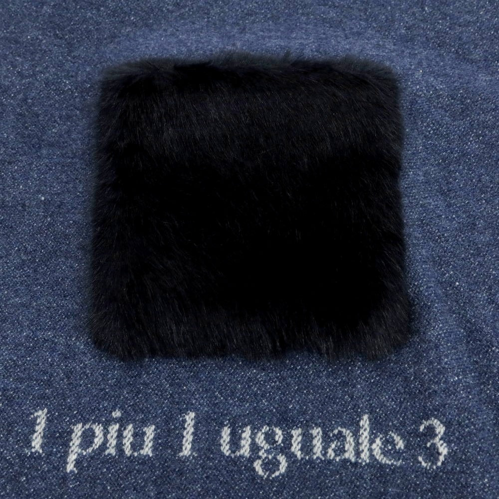 【中古】ウノピュウノウグァーレトレ 1piu1uguale3 カシミヤ マフラー ネイビー【 状態ランクA 】【 メンズ 】