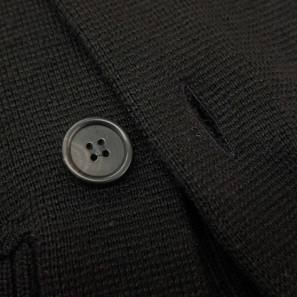 【中古】マガジーノ リカンビ MAGAZZINO RICAMBI ウールアクリル スタンドカラー カーディガン ブラック【 50 】【 状態ランクB 】【 メンズ 】