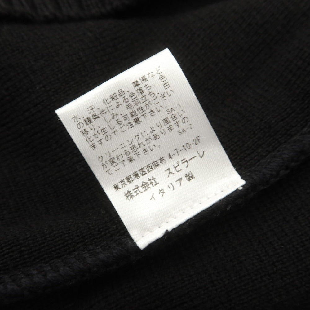 【中古】マガジーノ リカンビ MAGAZZINO RICAMBI ウールアクリル スタンドカラー カーディガン ブラック【 50 】【 状態ランクB 】【 メンズ 】