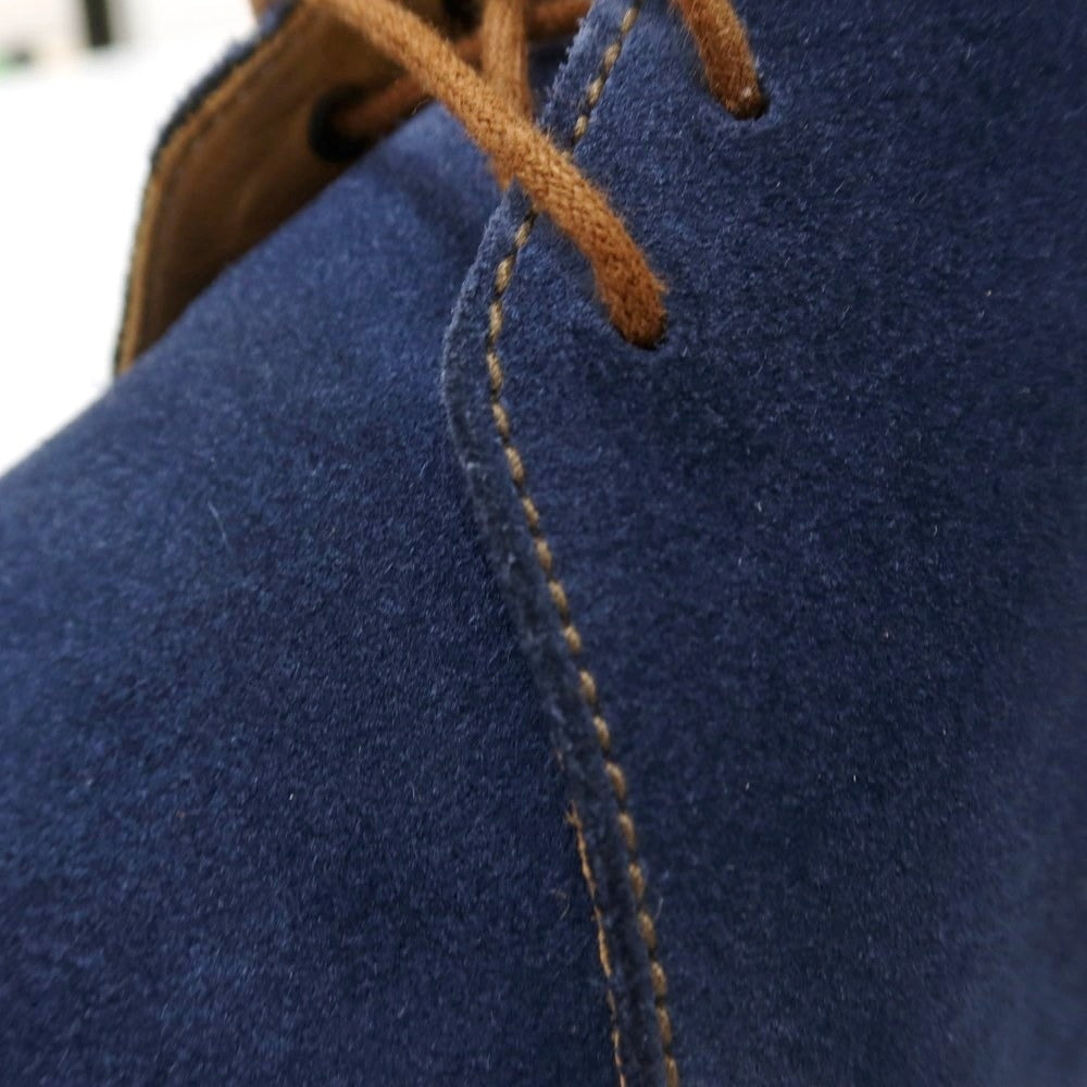 【中古】クロケットアンドジョーンズ CROCKETT&JONES CHUKKA スエード チャッカブーツ ライトネイビー【 6D 】【 状態ランクB 】【 メンズ 】