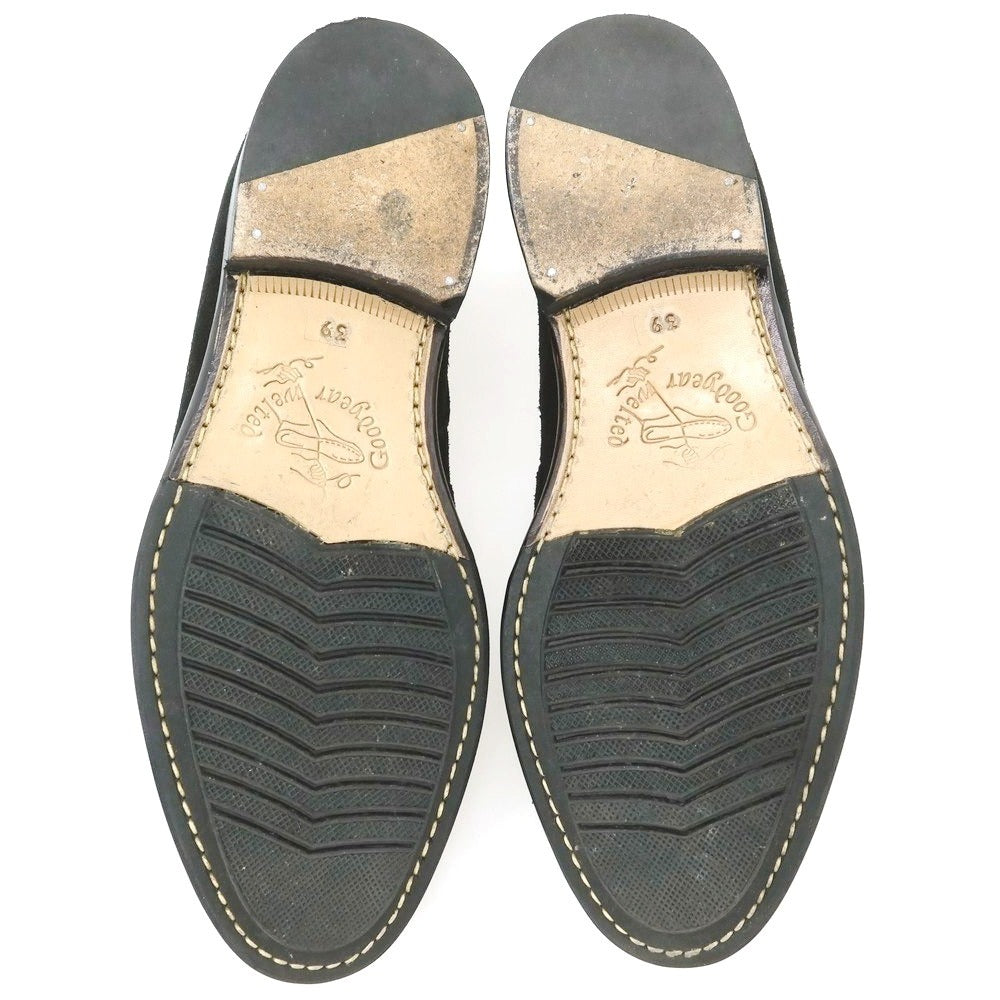 【中古】ジャランスリウァヤ JALAN SRIWIJAYA gleen label relaxing別注 スエード タッセル ローファー ブラック【 39 】【 状態ランクB 】【 メンズ 】