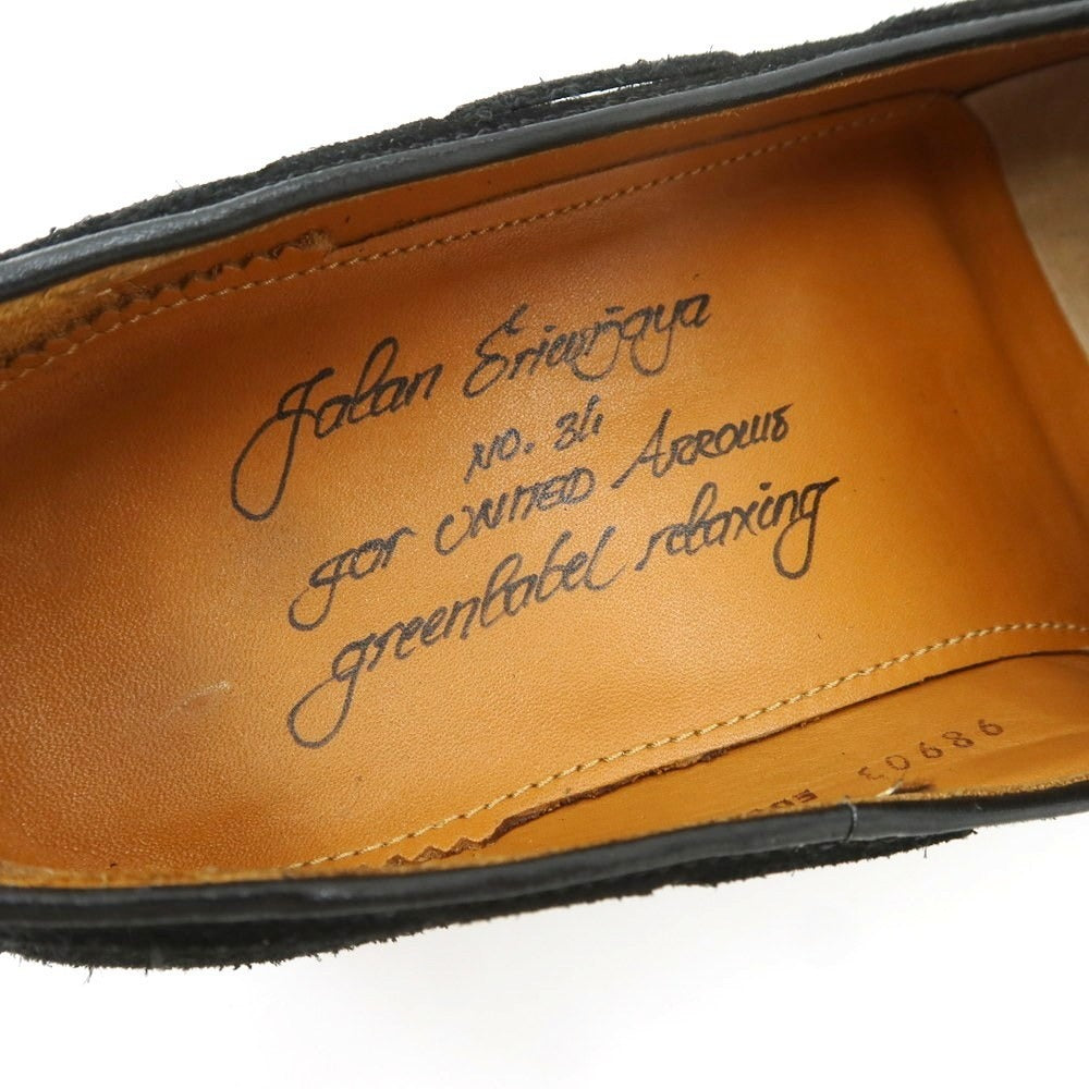 【中古】ジャランスリウァヤ JALAN SRIWIJAYA gleen label relaxing別注 スエード タッセル ローファー ブラック【 39 】【 状態ランクB 】【 メンズ 】