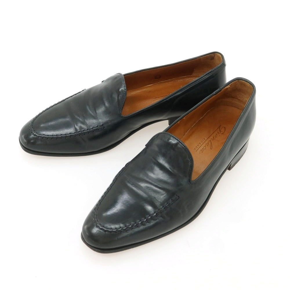 【中古】ジャンルカ Gianluca Uチップ ローファー ブラック【 39 】【 状態ランクC 】【 メンズ 】