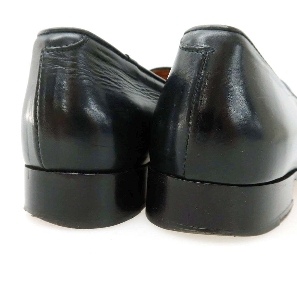 【中古】ジャンルカ Gianluca Uチップ ローファー ブラック【 39 】【 状態ランクC 】【 メンズ 】