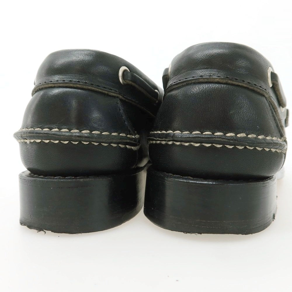 【中古】ランコート RANCOURT タッセルモカシン デッキシューズ ブラック【 6D 】【 状態ランクB 】【 メンズ 】