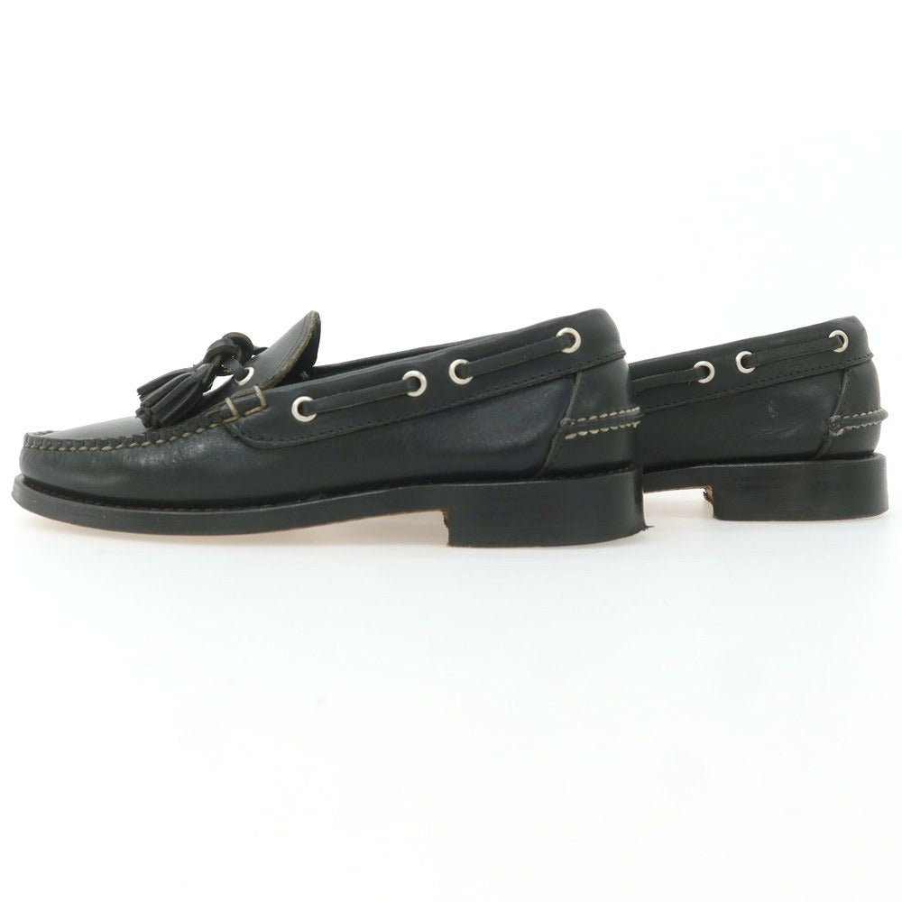 【中古】ランコート RANCOURT タッセルモカシン デッキシューズ ブラック【 6D 】【 状態ランクB 】【 メンズ 】