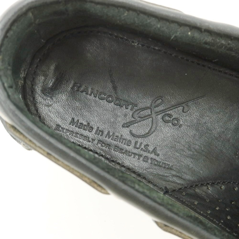 【中古】ランコート RANCOURT タッセルモカシン デッキシューズ ブラック【 6D 】【 状態ランクB 】【 メンズ 】