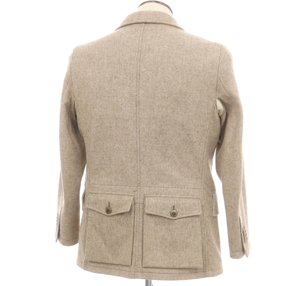 【中古】オスカーマランゴン OSCAR MARANGON GIACCAMILITARE ウールナイロン 3B カジュアルジャケット グレージュ【 50 】【 状態ランクB 】【 メンズ 】